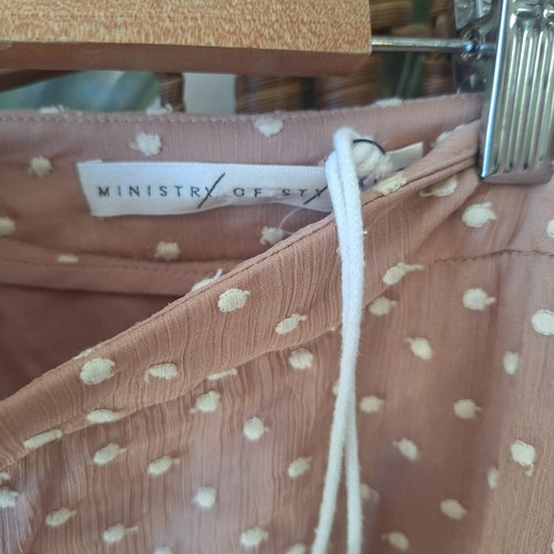 Beautiful BNWT Boho MINISTRY OF STYLE Designer Maxi Tiered Polka Dot Skirt AU 8 - Picture 4 of 8