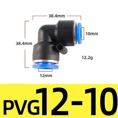 Pneumatic Push In Fitting Air Water Pipe Connectors Hydraulic Push Fit 4/6~16 mm - Picture 145 of 254