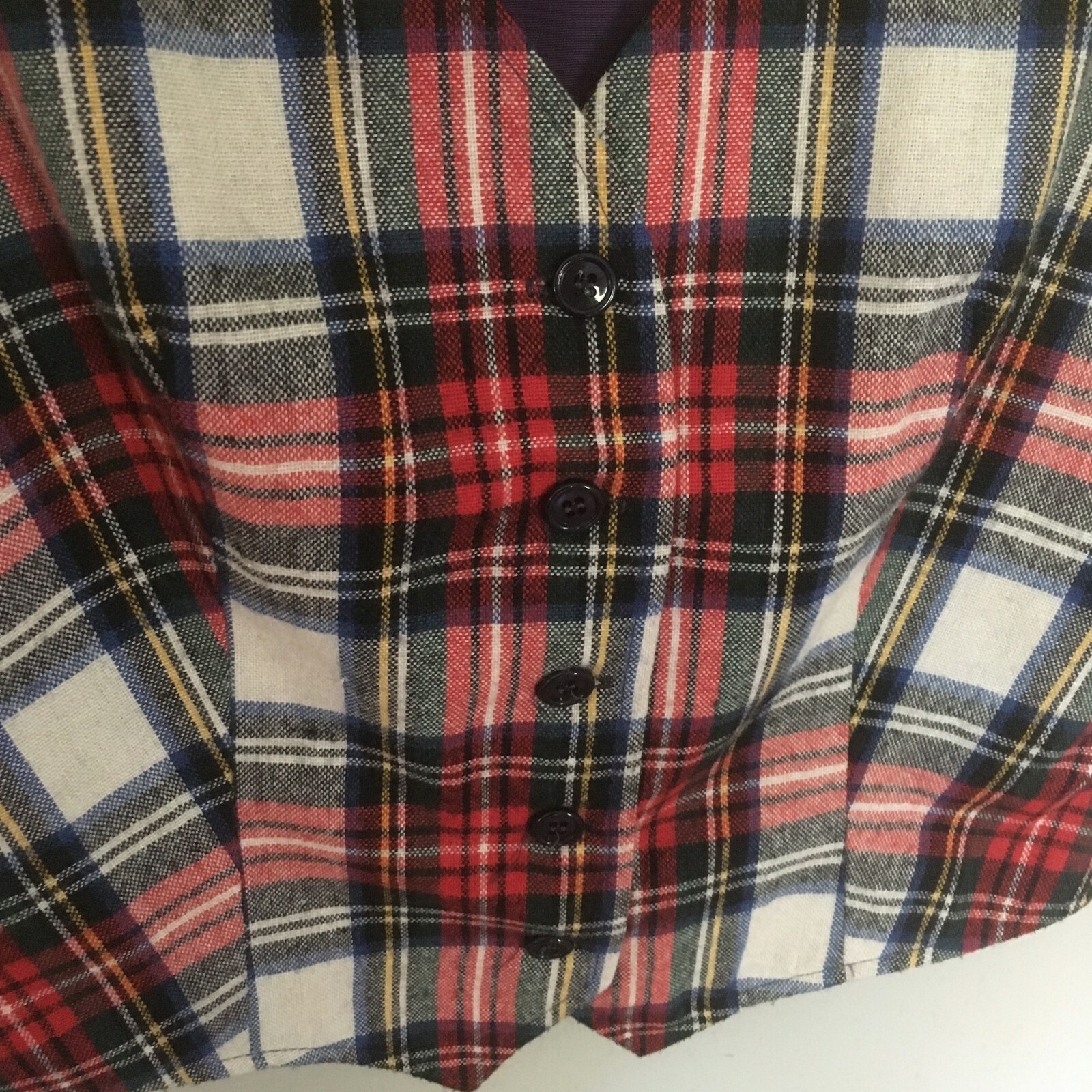 Vintage Summit Of Boston Tartan Plaid Vest Small … - image 5