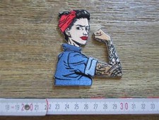 Patch Rosie The Riveter We Are Strong WASP US Army Rockabilly Nose Art Vintage