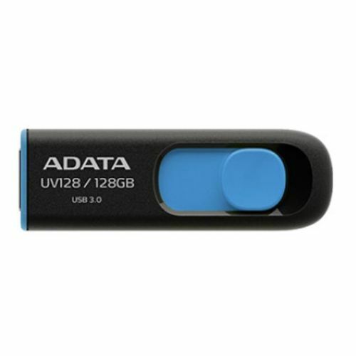 ADATA 16/32/64/128/256GB USB 3.0 Memory Pen UV128 Einziehbarer Posten schwarz blau - Bild 23 von 25