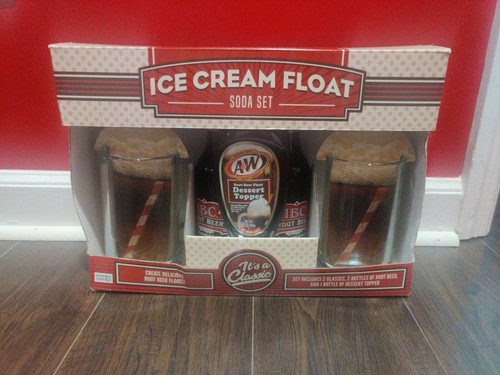 A&W 5er Set Root Beer Ice Cream Float Soda Set It's A Classic Glass Becher Topper  - Bild 1 von 2