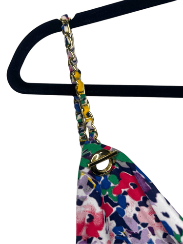 Ralph Lauren abito donna 10 floreali in georgette slip foderato collo cappuccio - Foto 5 di 8