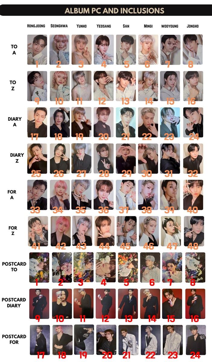【当店一番人気】 Pt.2] Hour [Golden - ATEEZ Album PHOTO PHOTOCARD Official アイドル