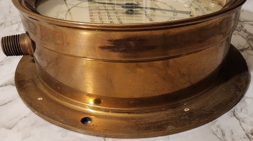 Vtg Brass Well Depth Gauge Byron Jackson Co. Berkeley CA Dept Of Agriculture - Picture 5 of 10