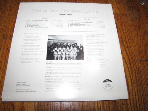 SHARON CHORUS -SAVIOUR, LIKE A SHEPHERD LEAD US - SEALED ALIVE RECORDINGS LP - Picture 2 of 2