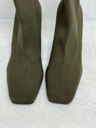 Zara Women’s Olive Green Sock Boots Size 42 3120/810/032 - Picture 3 of 8