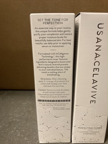 USANA Celavive Perfecting Toner FULL SIZE 4 oz Lot Of 2 - Picture 2 of 2