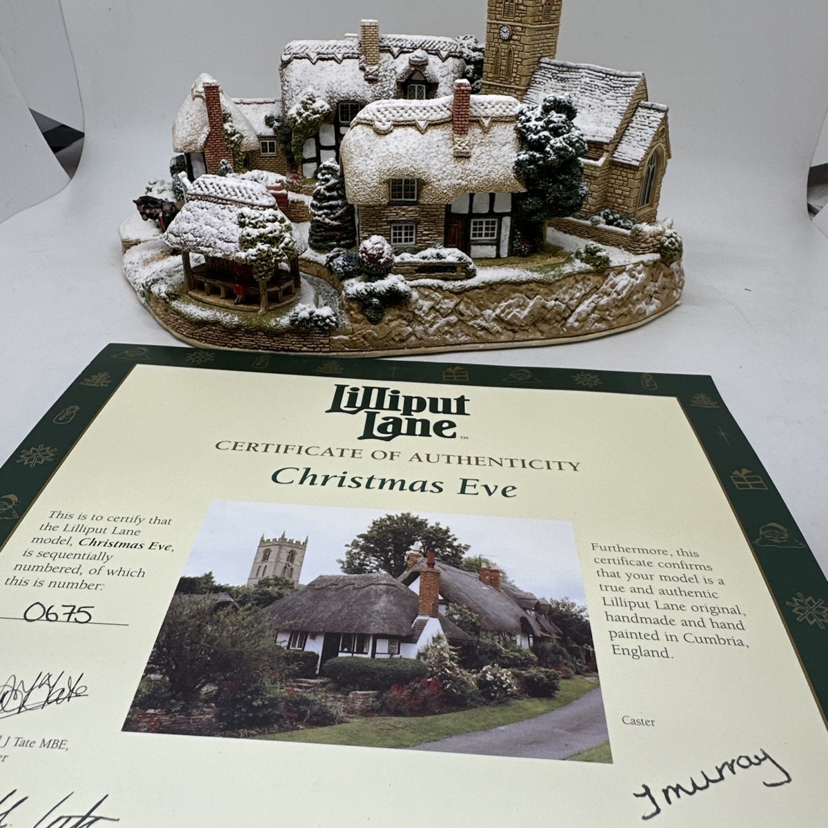 置物 Lilliput Lane Christmas Eve 置物 Lilliput Lane Christmas Eve