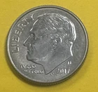 2017 D Roosevelt Dime - Circulated 10¢ - UNC