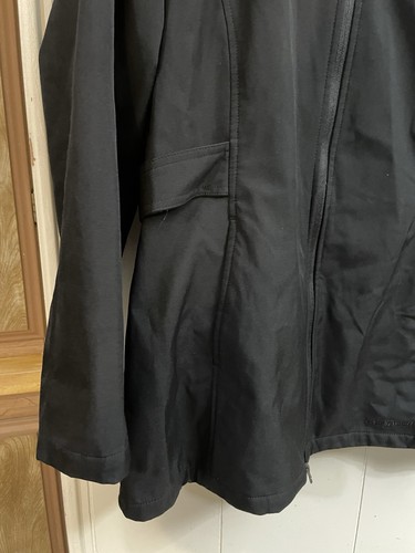 Free Tech Women's Wind/Rain Jacket Coat Hooded Black Size XL 16W-18W - Picture 3 of 7