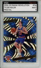 2024-25 PANINI REVOLUTION FRACTAL #136 TYLER KOLEK ROOKIE RC VGC MINT 9 J83 IJ49