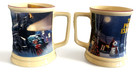 Set of 2 Polar Express Cups – Christmas Train Coffee Cocoa 1 Pair Mugs Raised 3D