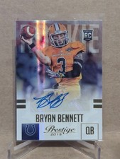 2015 Prestige Rookie Autographs Gold #19/50 Bryan Bennett