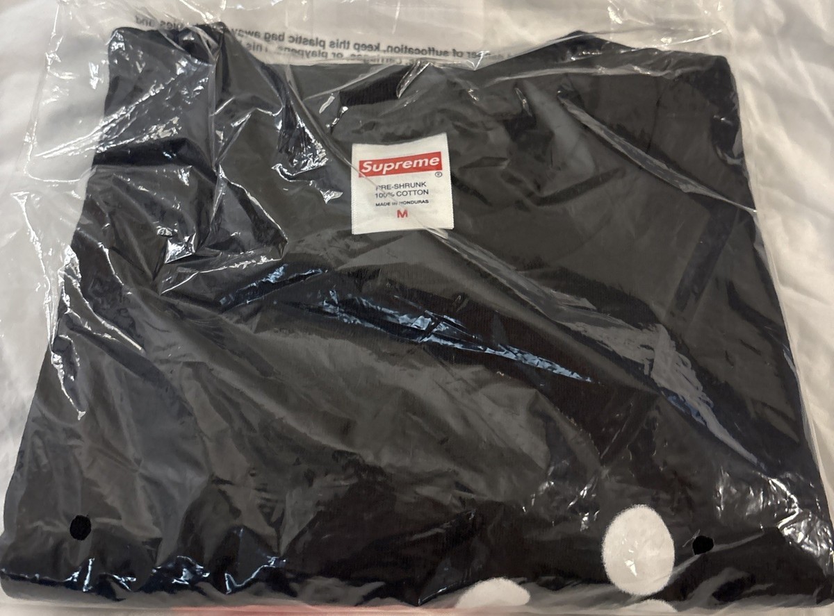 SUPREME STICK TEE BLACK SIZE MEDIUM FW25 WEEK 1 (100