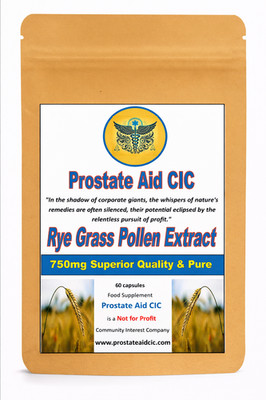 Echter Roggengras Pollen Extrakt 750mg, Cerniltin, 60 Kapseln Top Qualität