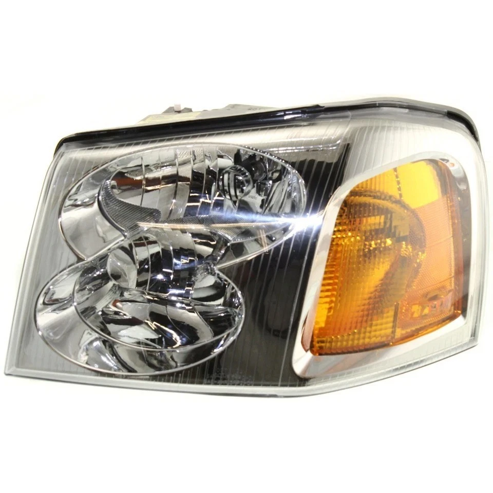 For GMC Envoy 2002-2009 Headlights Halogen with Bulbs Driver and Passenger Side Foto 3 de 4