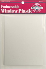 Embossable Window Plastic Sheets 4.25"X5.5" 20/Pkg Clear