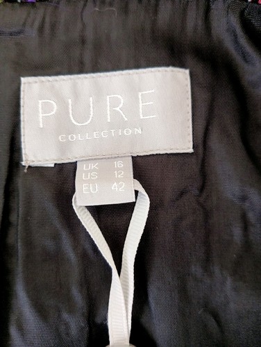 Pure Collection Textured Pencil Skirt - Size 16 - New with Tags - Picture 5 of 9