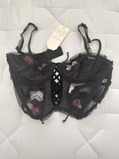 For love and lemons Margot black velvet bustier XS NEW WITH TAG