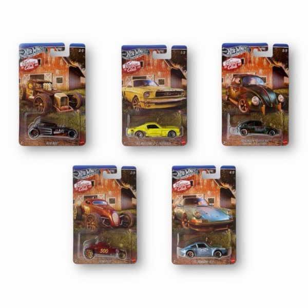 Hot Wheels Silver Series 1968 Vintage Club Set HRT81 Komplettes Set Mit 5 Autos-image