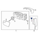 For Ford Escape 2013-2019 Ford W709011S300 Door Mirror Trim Ring Clip