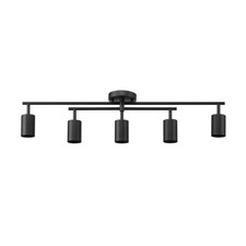 GLOBE Electric 64000052 5-Light Track Lighting, Matte Black Finish, 34