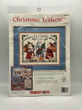 Dimensions Christmas Welcome Counted Cross Stitch #8443 Susan Winget 1993 NEW