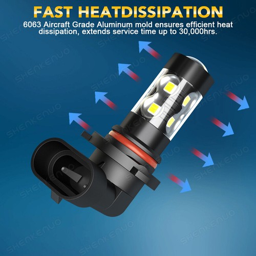 For Toyota Tacoma 2005-2011 4pcs Combo LED Headlight+Fog Light Bulbs Kit H4 9145 - Picture 12 of 15