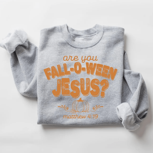 Are You Fall-O-Ween Jesus Sweatshirt Christian Fall Sweater - Picture 27 of 33