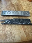 Toyota OEM Corolla Tercel Black Vintage Emblem Badge Logo Nameplate Name Plate
