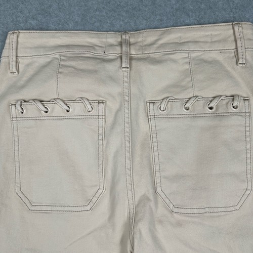 White House Black Market Damenhose 6 beige hoher Bund schmal geschnitten Business - Bild 15 von 16