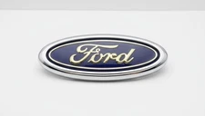 FORD BLUE EMBLEM 4 INCH OVAL LOGO FRONT GRILLE/TAILGATE BADGE (1999-16) 3M TAPE