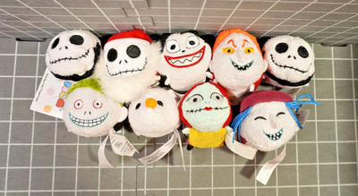 Lot of 9 The Nightmare Before Xmas Disney Tsum Tsums 2017 Lock Stock Barrel