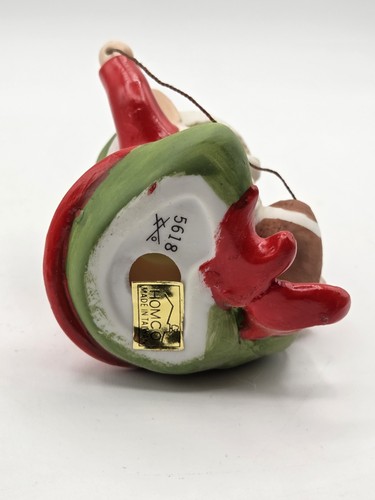 Vintage 3 Ceramic Homco Elves Santa Elf W/bear, Drum & Football - Picture 12 of 17
