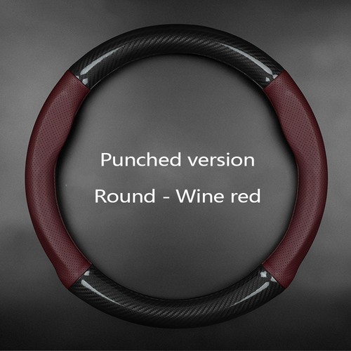 For Mercedes-Benz GLA GLB GLC GLE 15" Steering Wheel Cover Genuine Leather - Picture 3 of 10