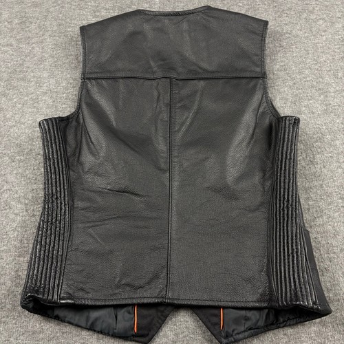 First Classics Damen XS Leder Motorrad Weste Biker Cruiser Minimalistisch, Rebel - Bild 5 von 12
