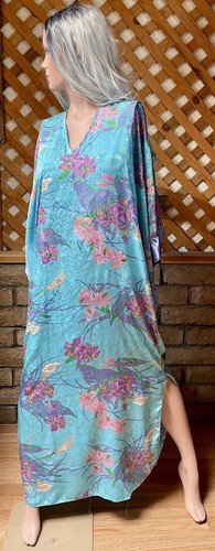 Maxi VESTIDO VINTAGE AÑOS 70 RUTH NORMAN Nueva York Billowy CAFTÁN S/M Como Está - Imagen 11 de 24