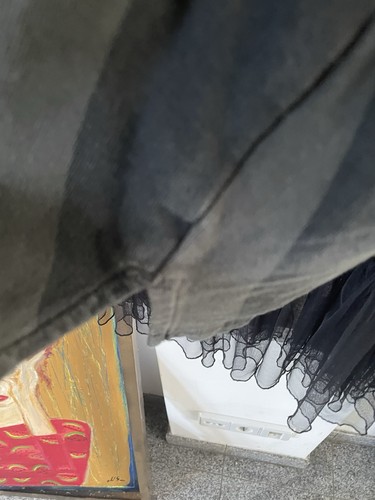 LURDES BERGADA interessantes Sweatkleid Kleid Farbe Khaki Schwarz Gr. L/XL - Bild 9 von 11