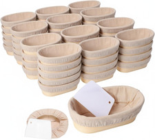 40 Sets Bread Proofing Baskets Bulk 10 Inch Banneton Dough Proofing Bowls Kit wi