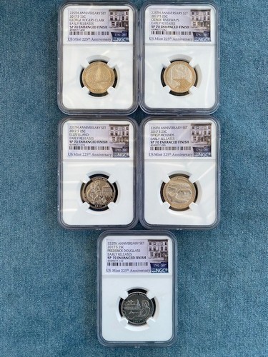 Set of 5 2017 S Nat Parks Proof Quarters NGC PF70 Enhanced Finish Early Release - Picture 3 of 3