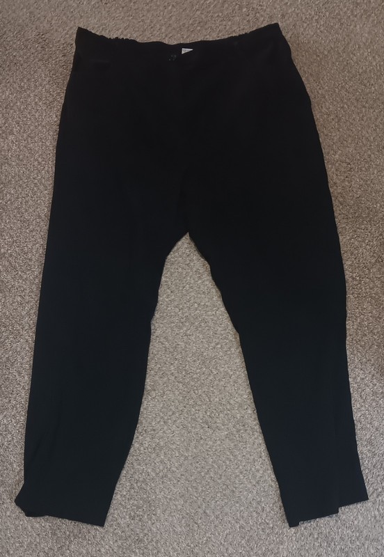Brylane Woman Collection Women's Black Pants Dress Or Casual Size 18W Elastic