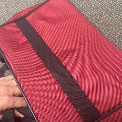 Samsonite 17" Red Luggage Carry On TRAVEL TOTE Flying Vacation Dr Bag No Strap - Picture 5 of 6