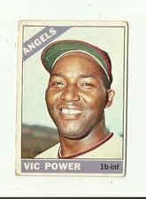 1966 TOPPS #192 Vic Power: California Angels: 1st Base: Baseball Card: MLB