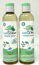 Baby Dove Caring by Nature Hypoallergenic Baby Oil - 8 Fl Oz  2 PACKS