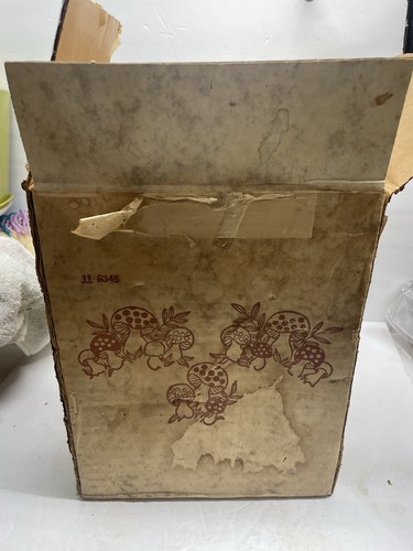 Fröhliche Pilze Keksdose 10 3/4" hoch in Orig Box Sears Rehbock Neu Offene Box - Bild 17 von 17