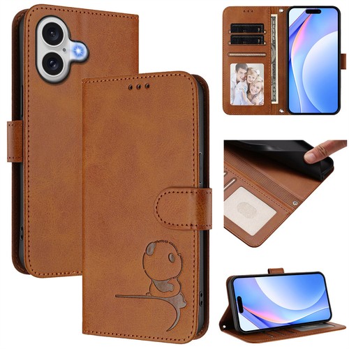 Shockproof Leather Wallet Case Phone Cover for iPhone 16 Pro Max 17 16 15 14 16E - 第 7/24 張圖片