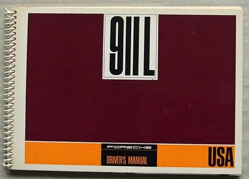 PORSCHE 911L USA Market Car Drivers Manual Handbook 1967 #W337e - Picture 1 of 6