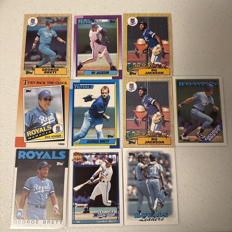 Kansas City Royals Cards Lot of 609 - MUST SEE for Diehard Royals Fans!