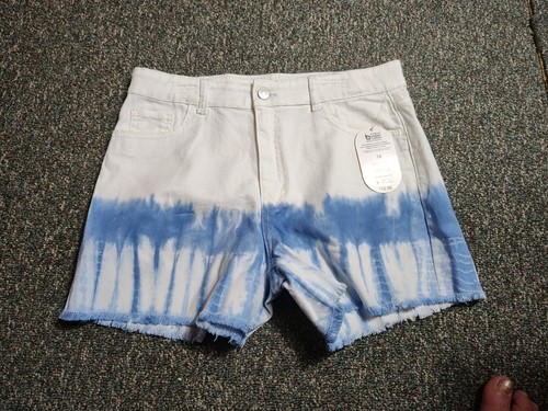 Youth Girls Wonder Nation Denim Jean Shorts Size 18 Waist 31" - Picture 8 of 10